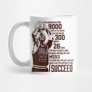 The success of Michael Jordan Mug